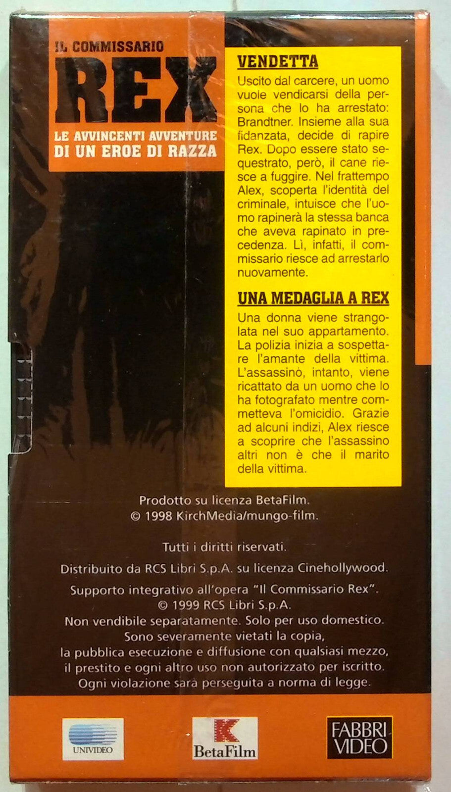EBOND Rex - Vendetta - Una Medaglia Per Rex - Editoriale VHS VH001124