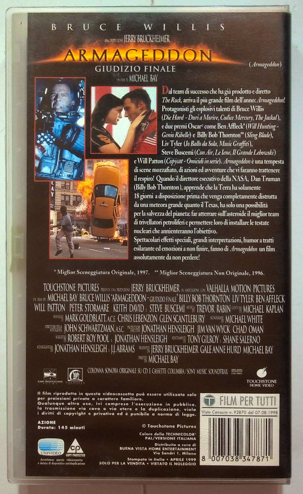 EBOND Armageddon Giudizio Finale VHS VH001180