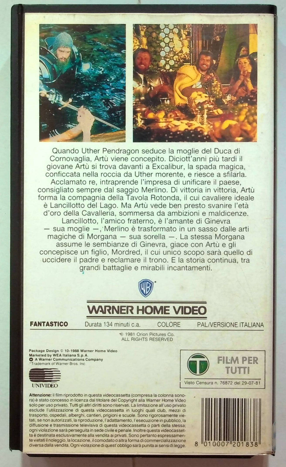 EBOND Excalibur VHS VH001188