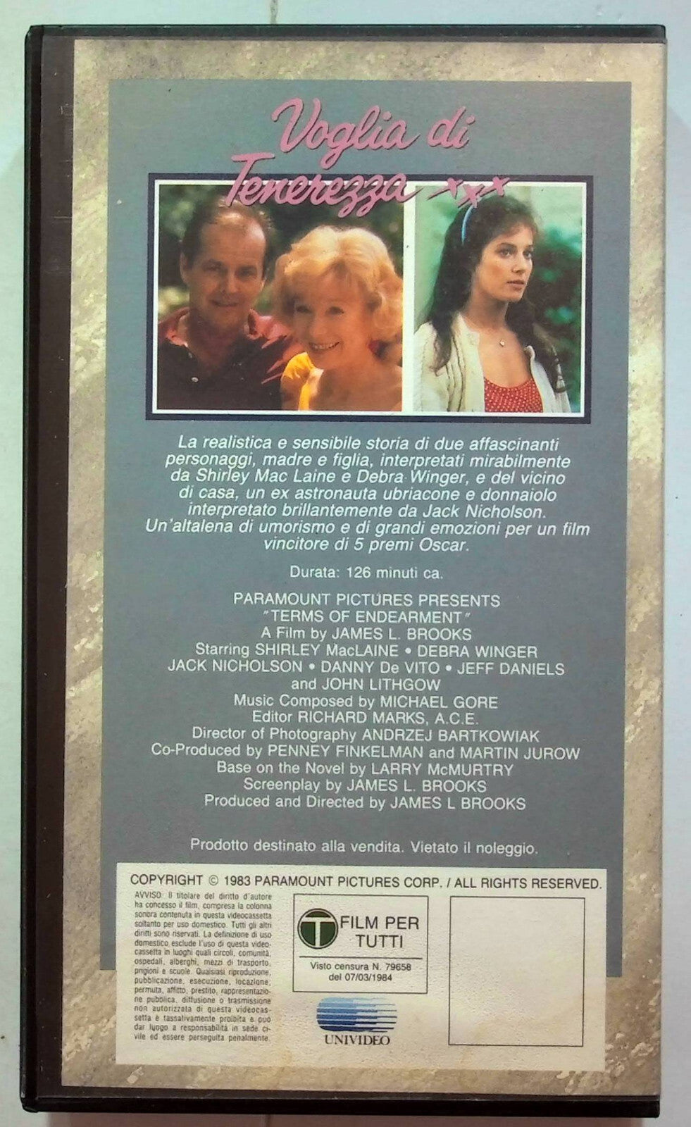 EBOND Voglia Di Tenerezza VHS VH001201