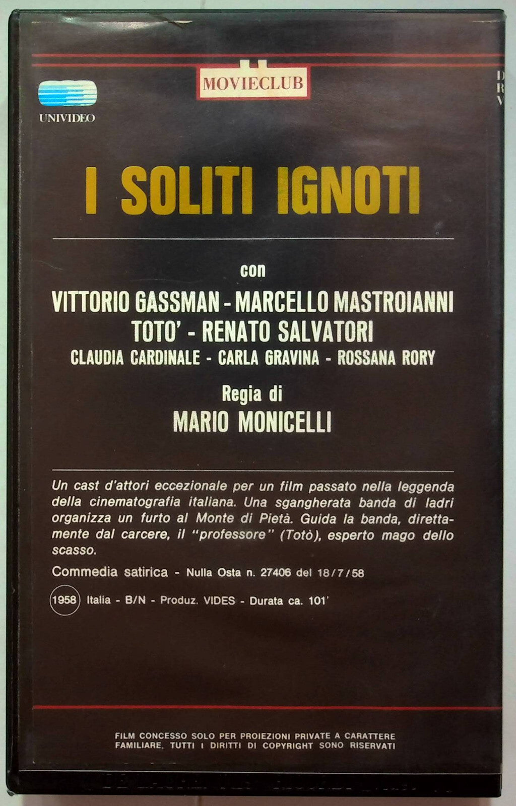 EBOND I Soliti Ignoti VHS VH001205