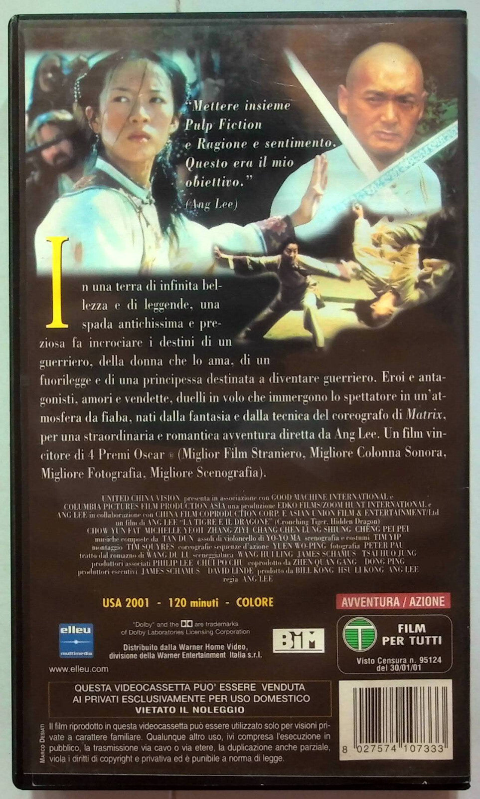 EBOND La Tigre E Il Dragone VHS VH001209