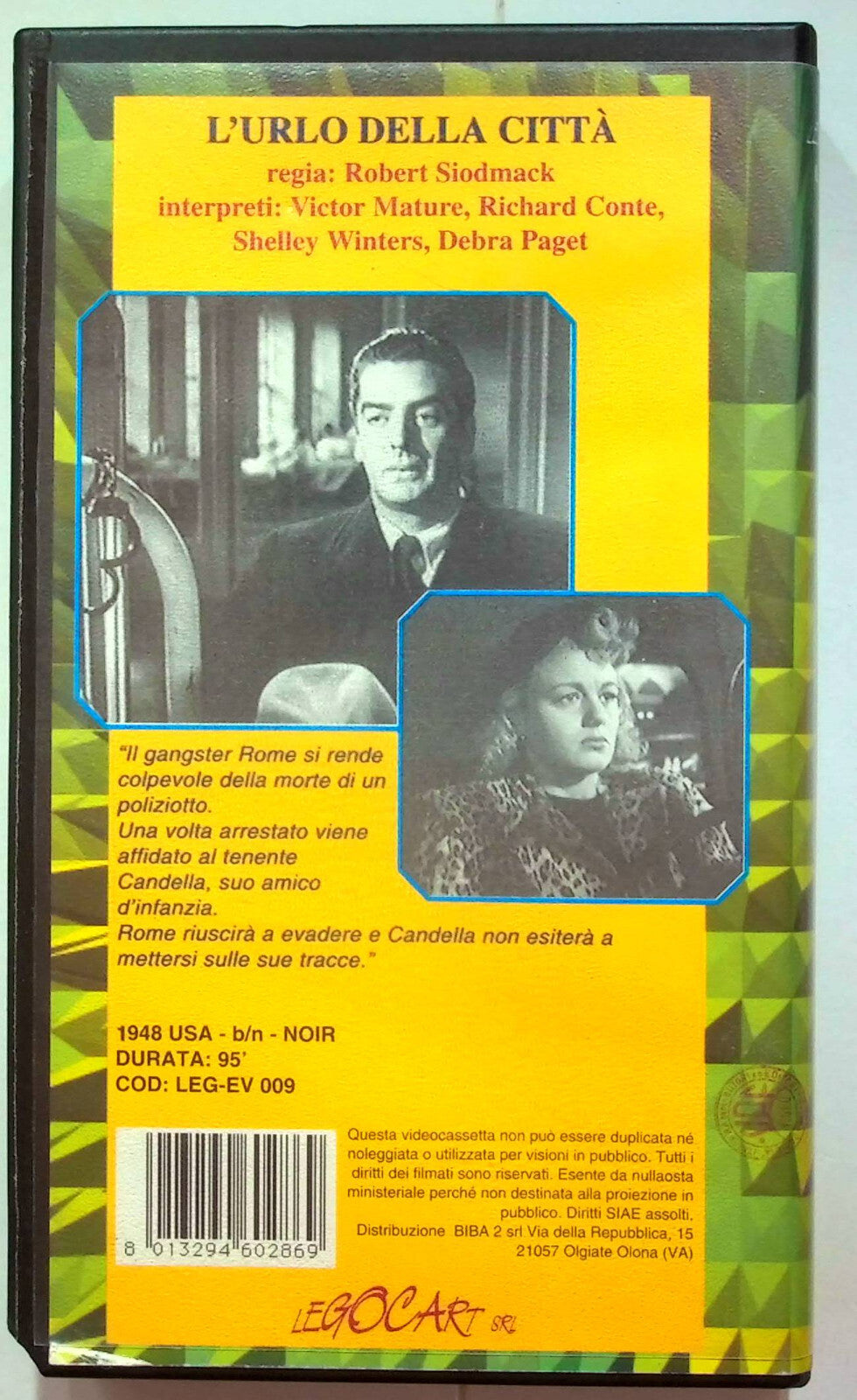 EBOND L'urlo Della Citta VHS VH001225