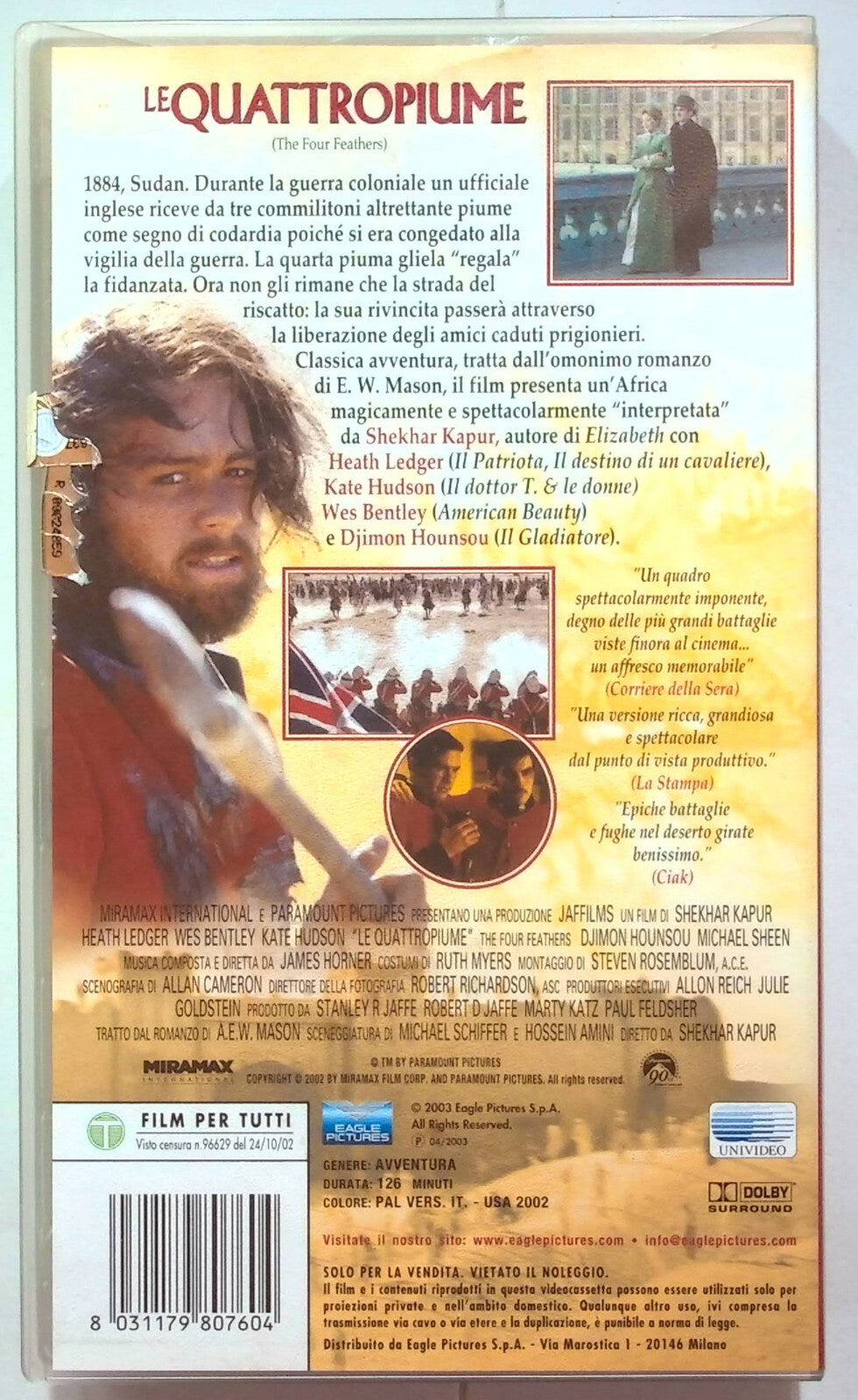 EBOND Le Quattro Piume VHS VH001232