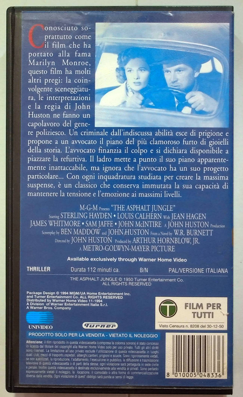 EBOND Giungla D'asfalto VHS VH001254