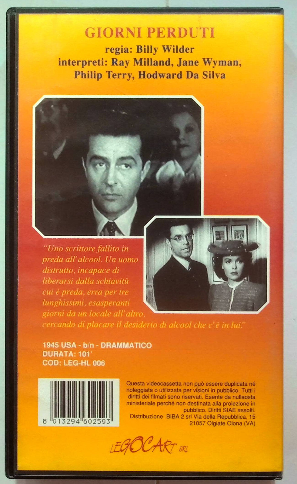 EBOND Giorni Perduti VHS VH001256