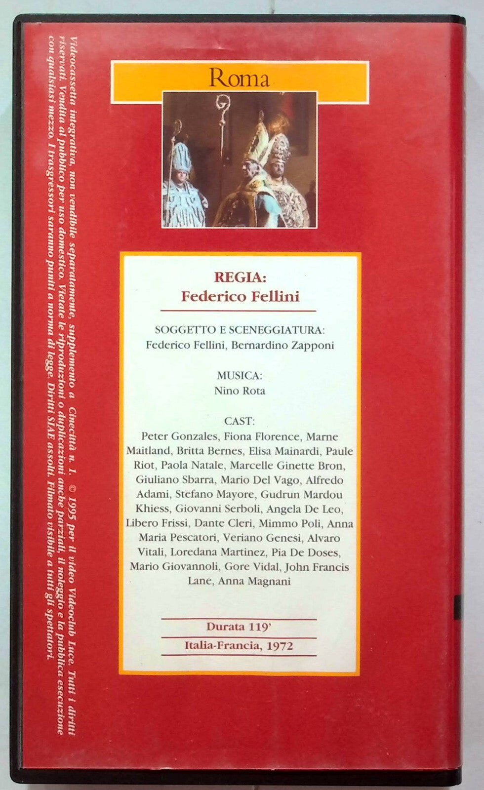 EBOND Roma Di Federico Fellini Editoriale VHS VH001270