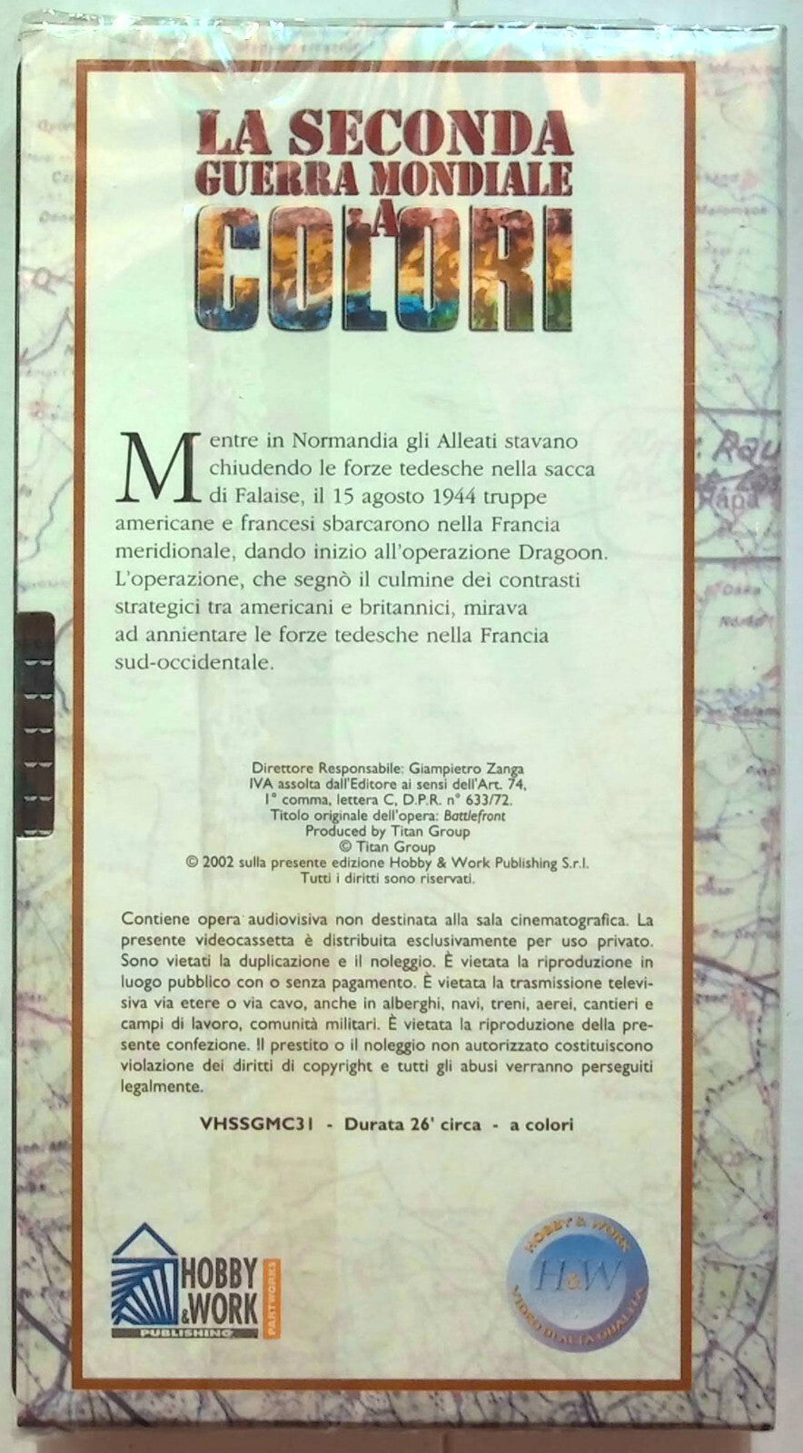 EBOND La Seconda Guerra Mondiale Operazione Dragoon Editoriale VHS VH001286
