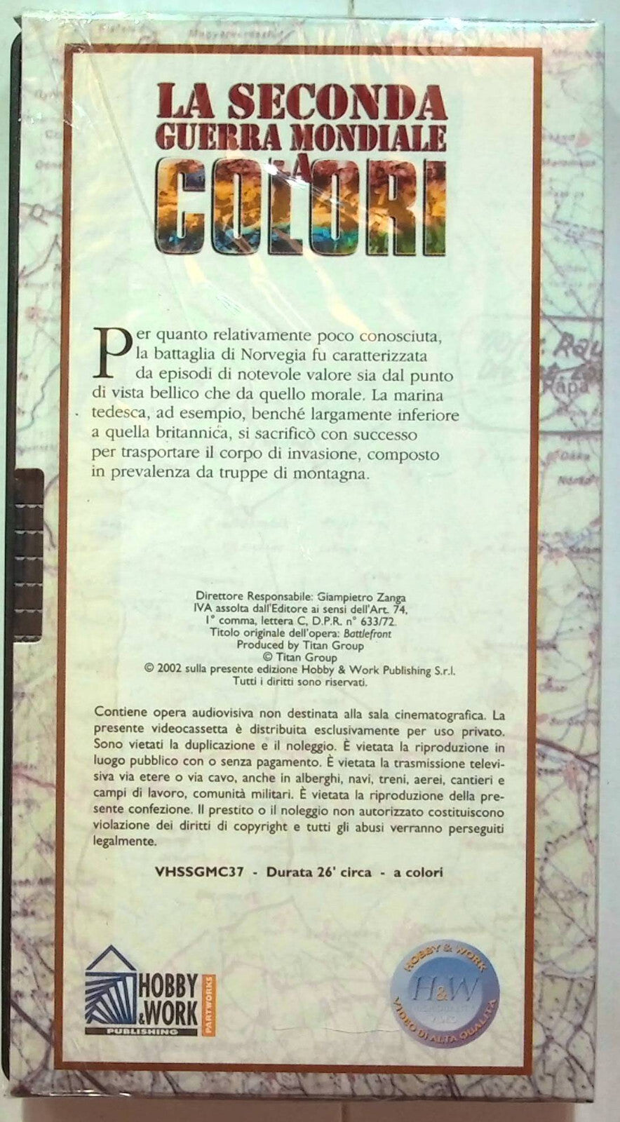 EBOND La Seconda Guerra Mondiale Norvegia:l'aquila Sui Fiordi Edit. VHS VH001301