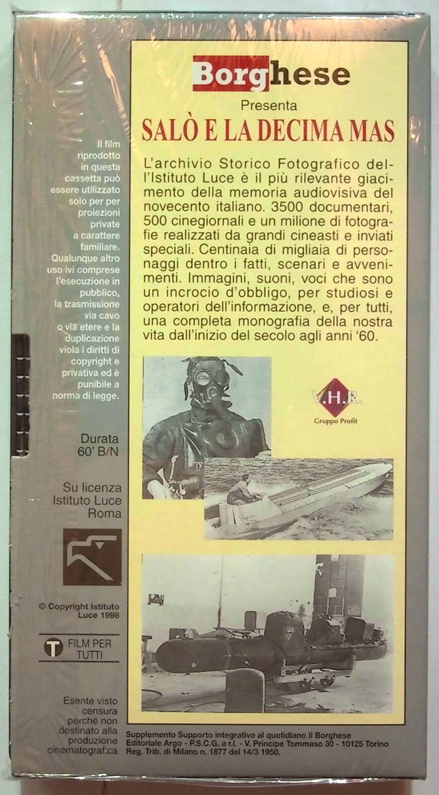 EBOND Salo' E La Decima Mas Volume 2 Editoriale VHS VH001456