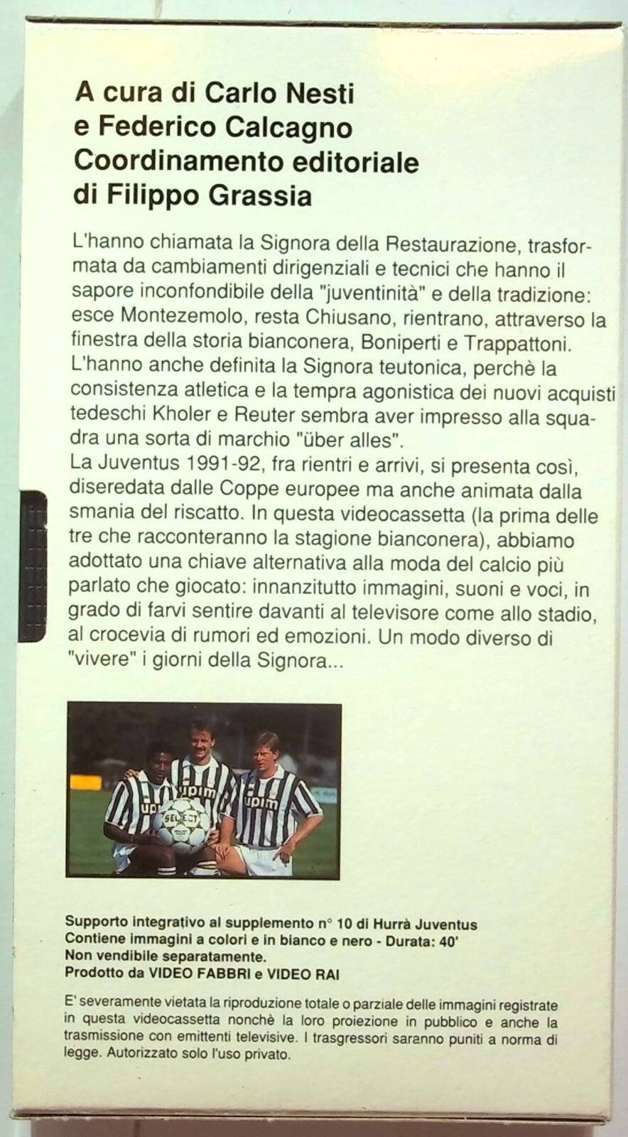 EBOND Hurra' Juventus - L'accoppiata Vincente Editoriale VHS VH001465