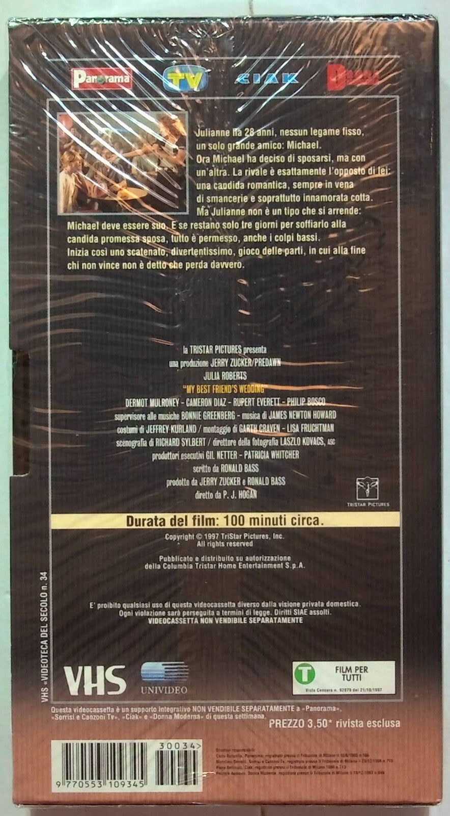 EBOND Il Matrimonio Del Mio Migliore Amico Editoriale VHS VH001526