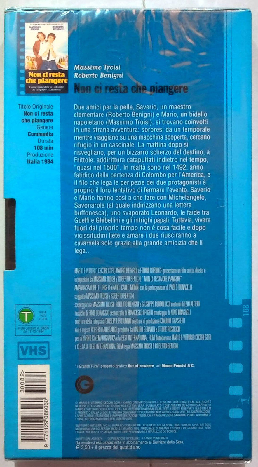 EBOND Non Ci Resta Che Piangere Editoriale VHS VH001529
