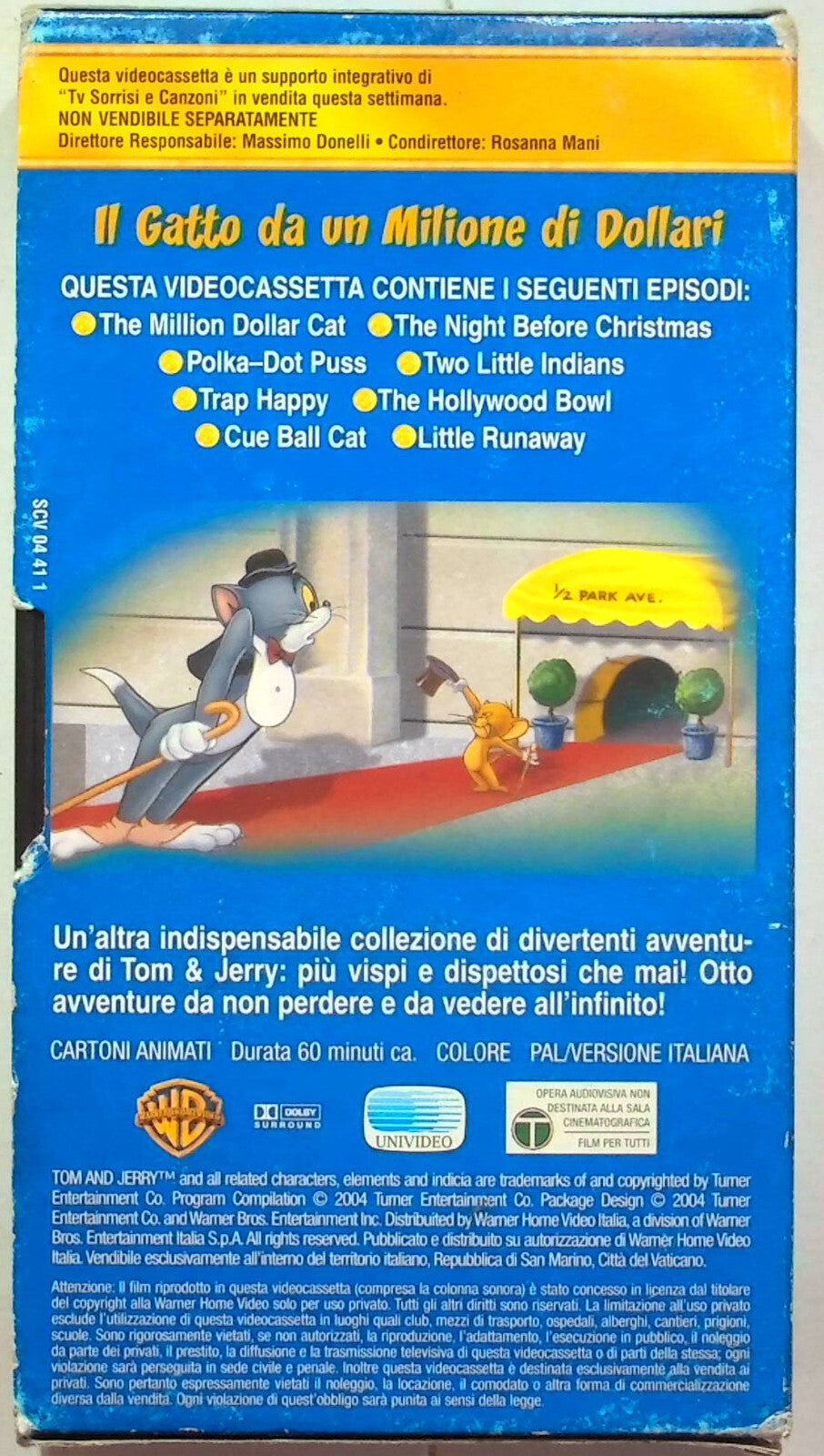 EBOND Tom & Jerry Il Gatto Da Un Milione Di Dollari Editoriale VHS VH001584
