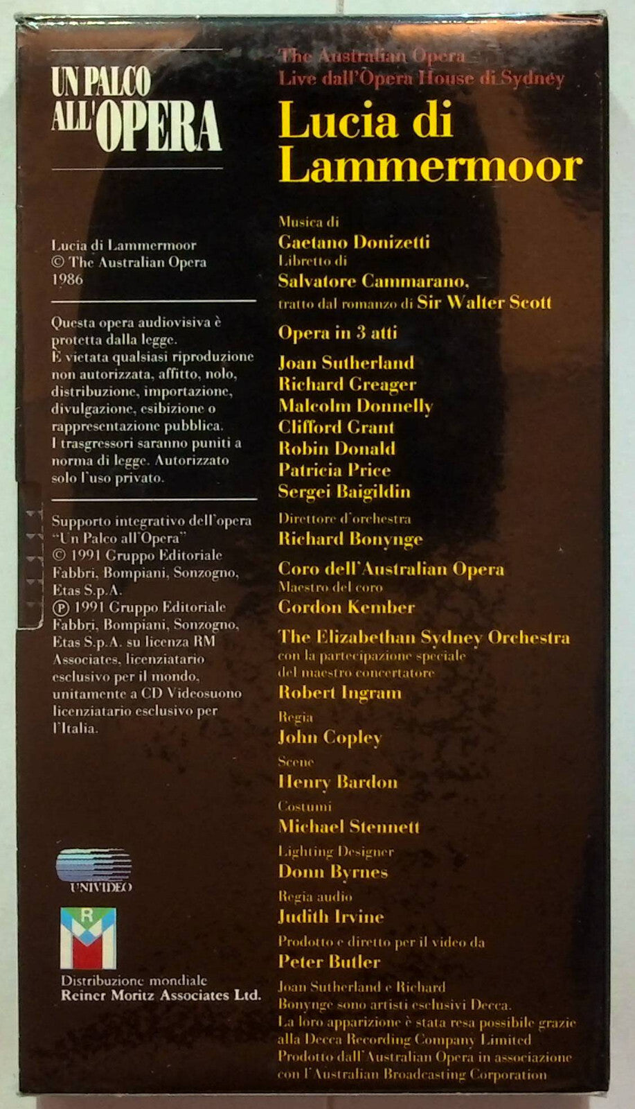 EBOND Un Palco All'opera - Lucia Di Lammermoor Editoriale VHS VH001627