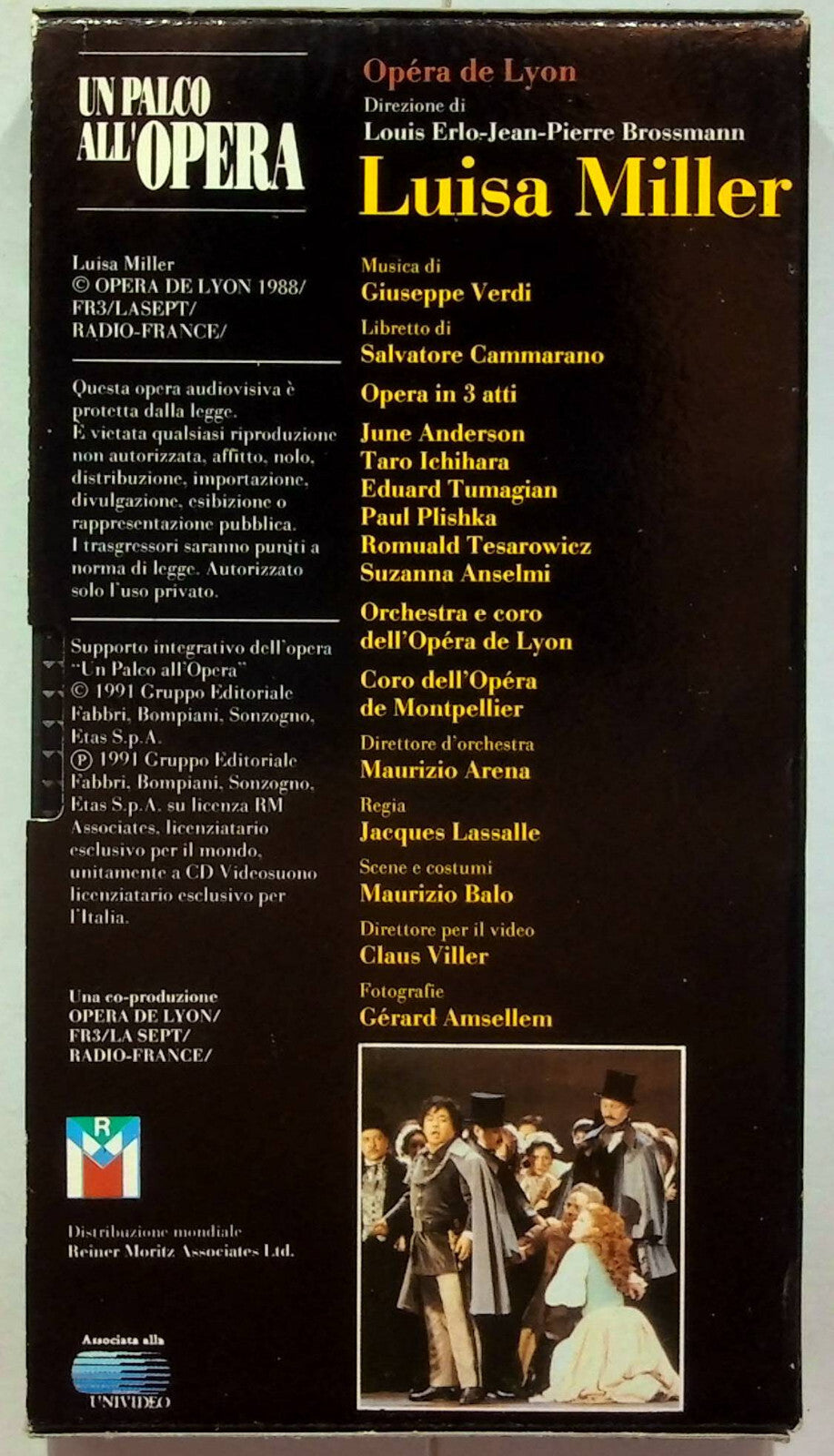 EBOND Un Palco All'opera - Luisa Miller Editoriale VHS VH001633