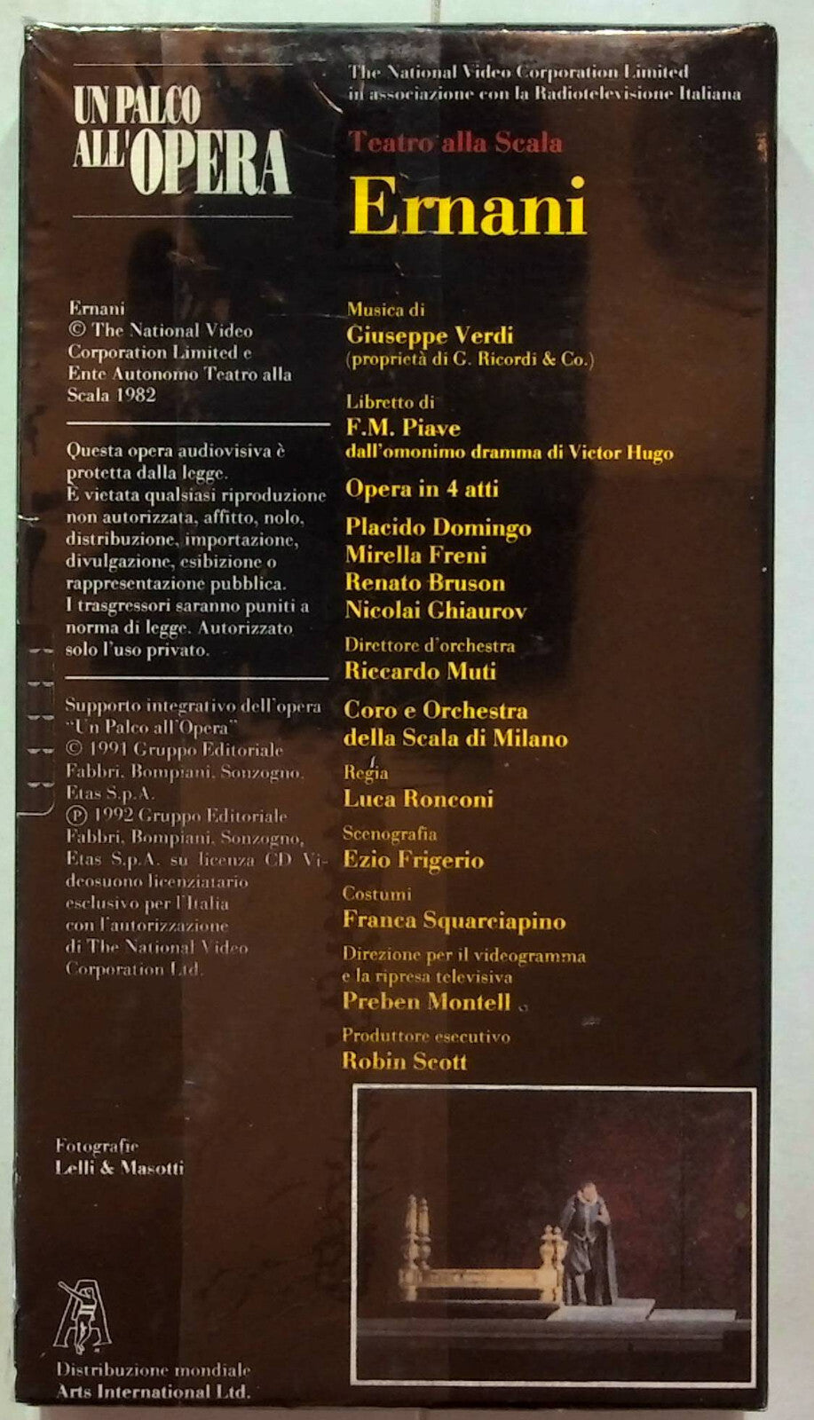 EBOND Un Palco All'opera - Ernani Editoriale VHS VH001636