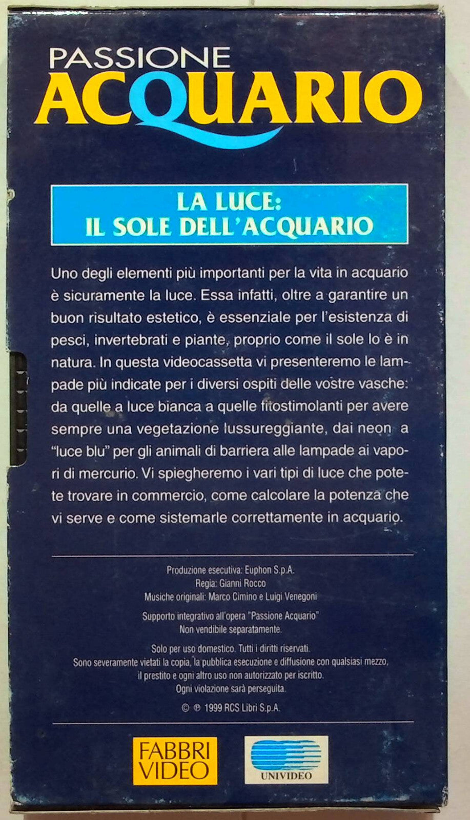 EBOND Passione Acquario - La Luce:il Sole Dell'acquario Editoriale VHS VH001640