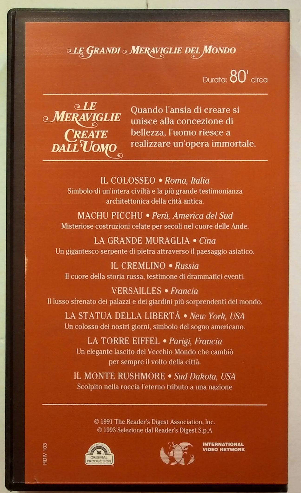 EBOND Le Grandi Meraviglie Del Mondo VHS VH001658