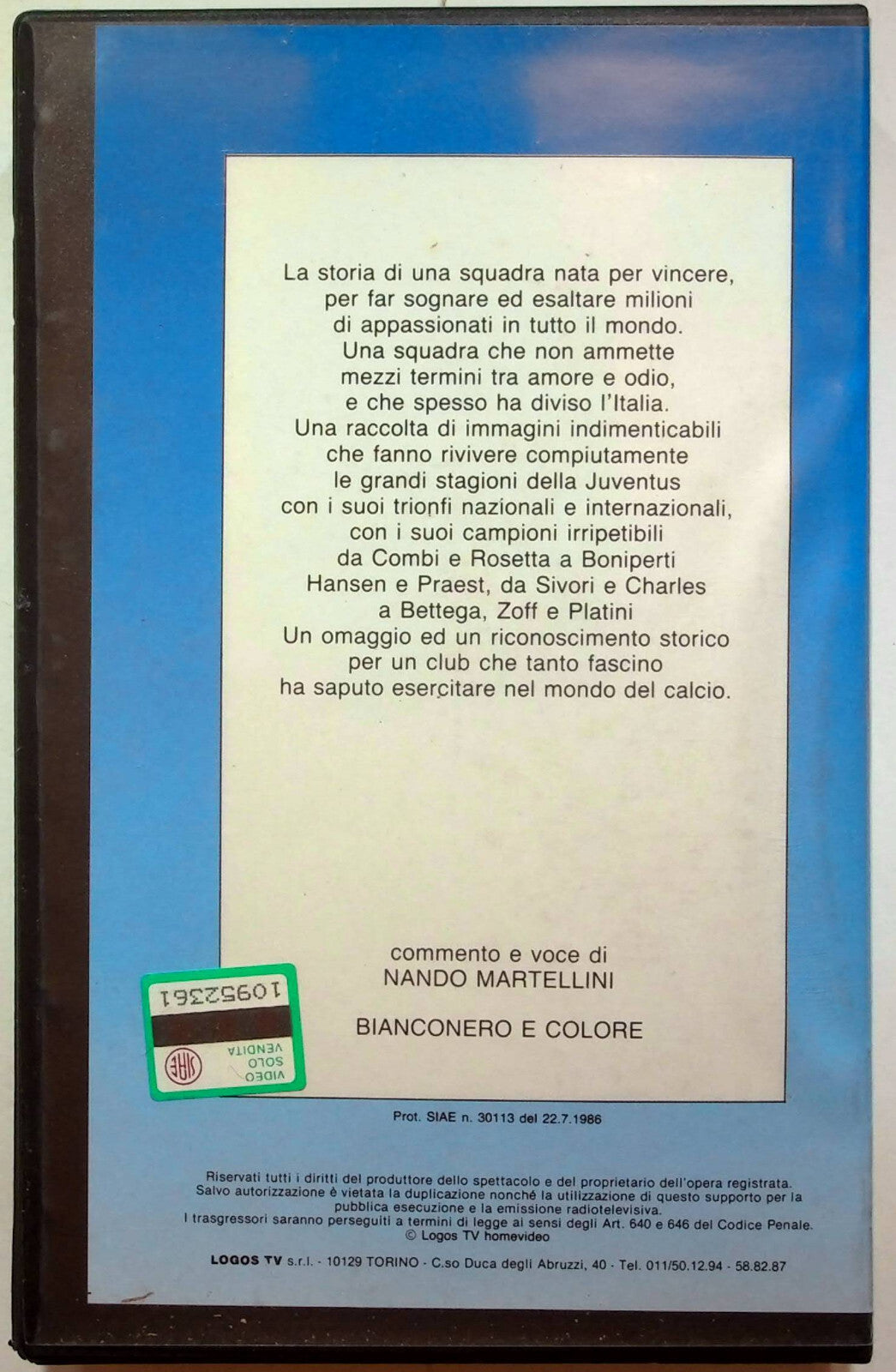 EBOND La Signora In Bianconero 2a Parte Editoriale VHS VH001676