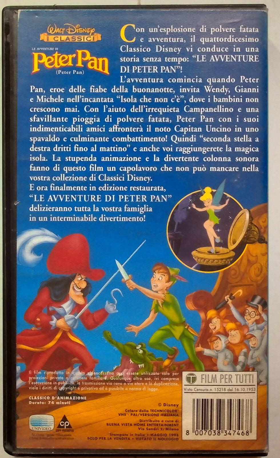 EBOND Le Avventure Di Peter Pan VHS VH001703