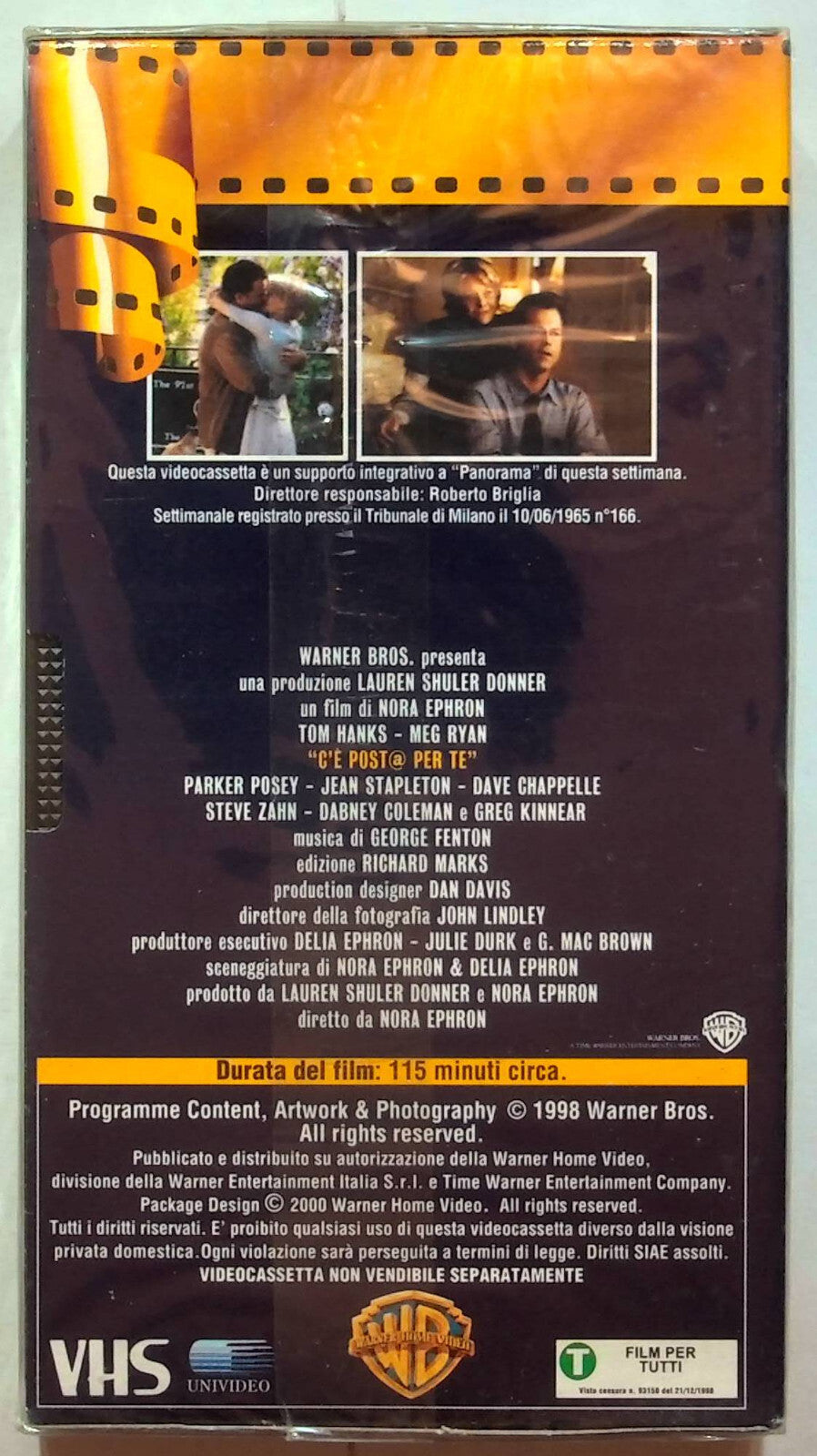 EBOND C'e Post@ Per Te Editoriale VHS VH001719