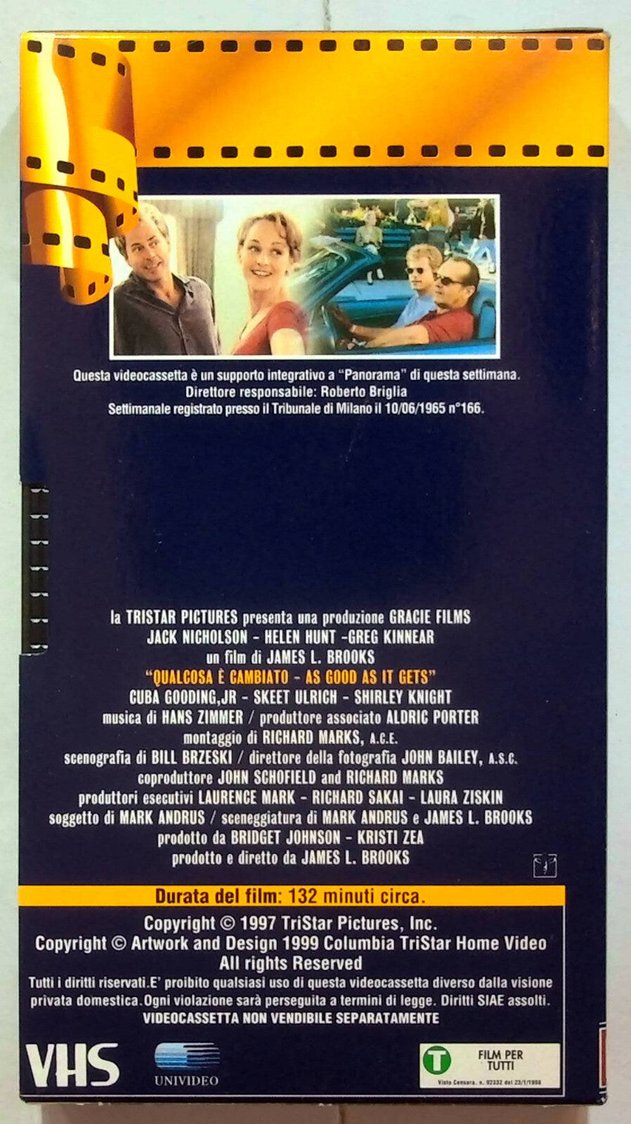 EBOND Qualcosa e Cambiato Editoriale VHS VH001764