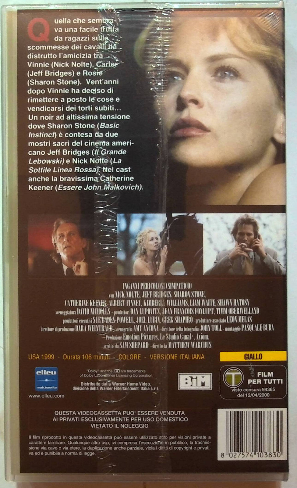 EBOND Inganni Pericolosi VHS VH001774