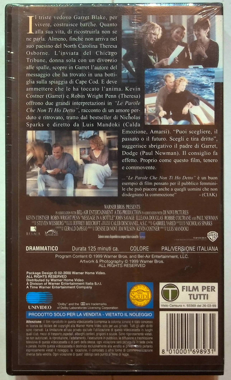 EBOND Le Parole Che Non Ti Ho Detto VHS VH001777