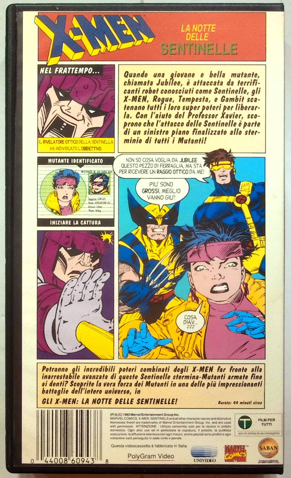 EBOND X-men La Notte Delle Sentinelle Volume 1 VHS VH001803