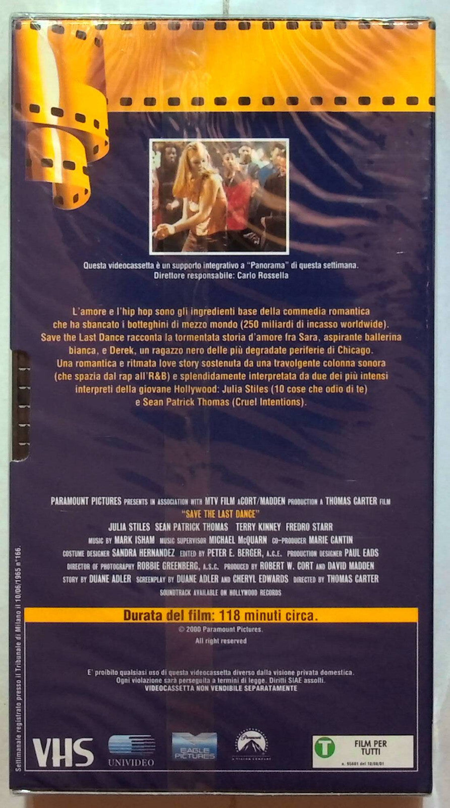 EBOND Save The Last Dance Editoriale VHS VH001885