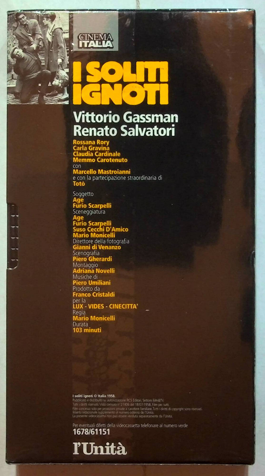 EBOND I Soliti Ignoti Editoriale VHS VH001939