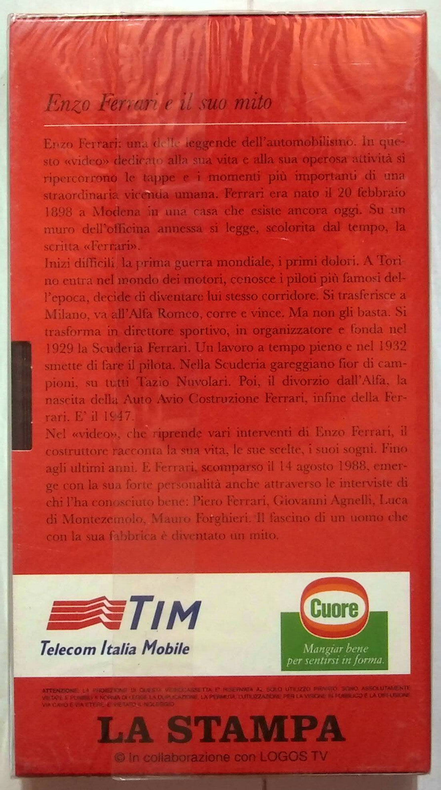 EBOND I 50 Anni Della Ferrari Enzo Ferrari E Il Suo Mito Vol4 Edit. VHS VH002121