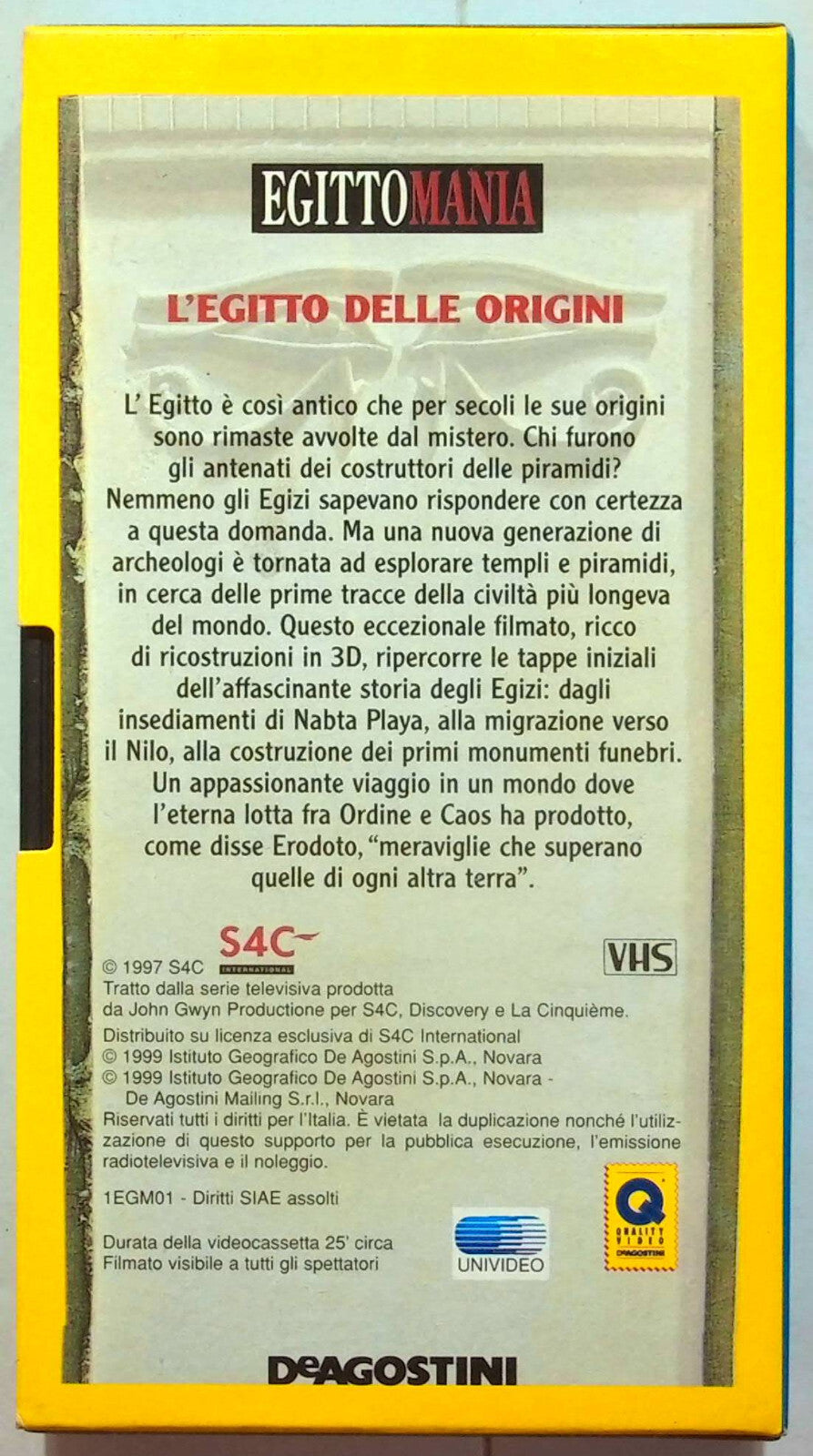 EBOND Egitto Mania - L'egitto Delle Origini - Editoriale VHS VH002126