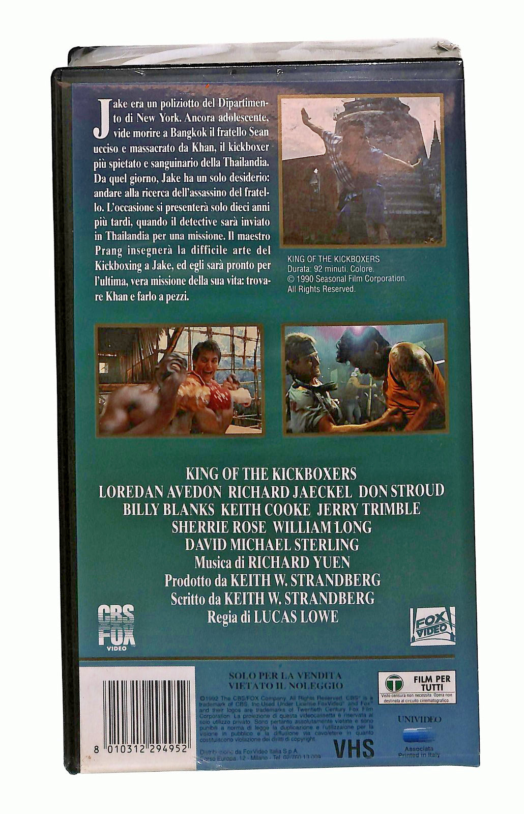 EBOND Il Re Dei Kickboxers Lucas Lowe Univideo Fox VHS VH002206