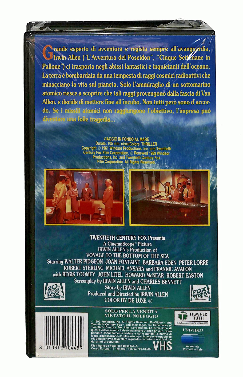EBOND Viaggio In Fondo Al Mare Irwin Allen Univideo Fox VHS VH002211