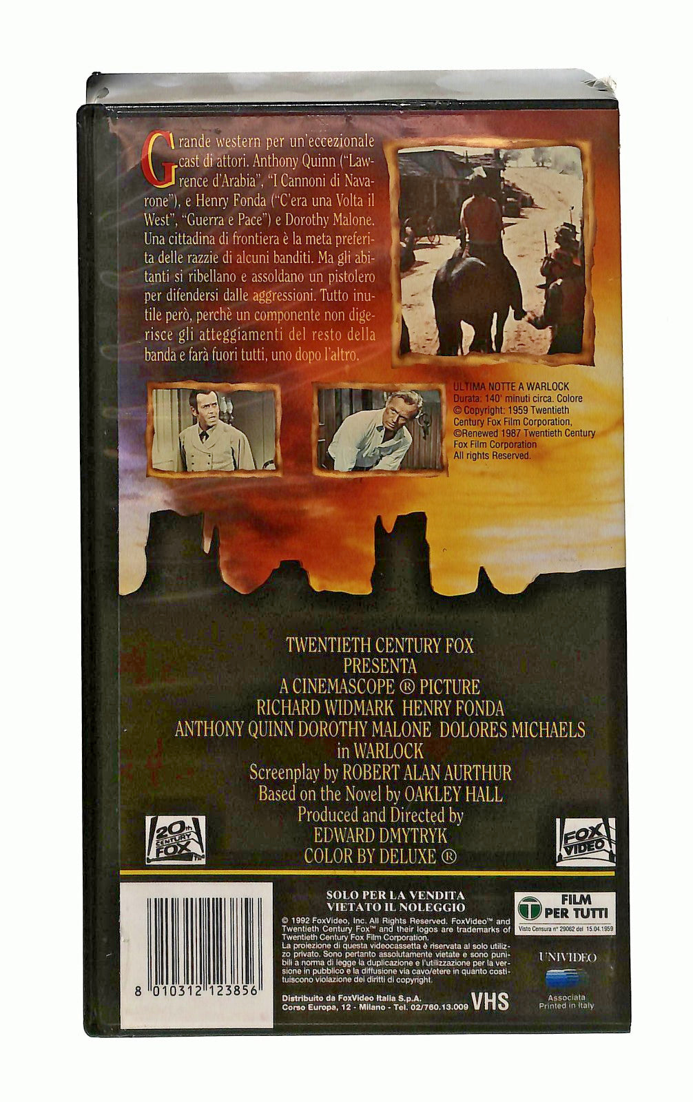 EBOND Ultima Notte a Warlock Edward Dmytryk Univideo Fox VHS VH002213