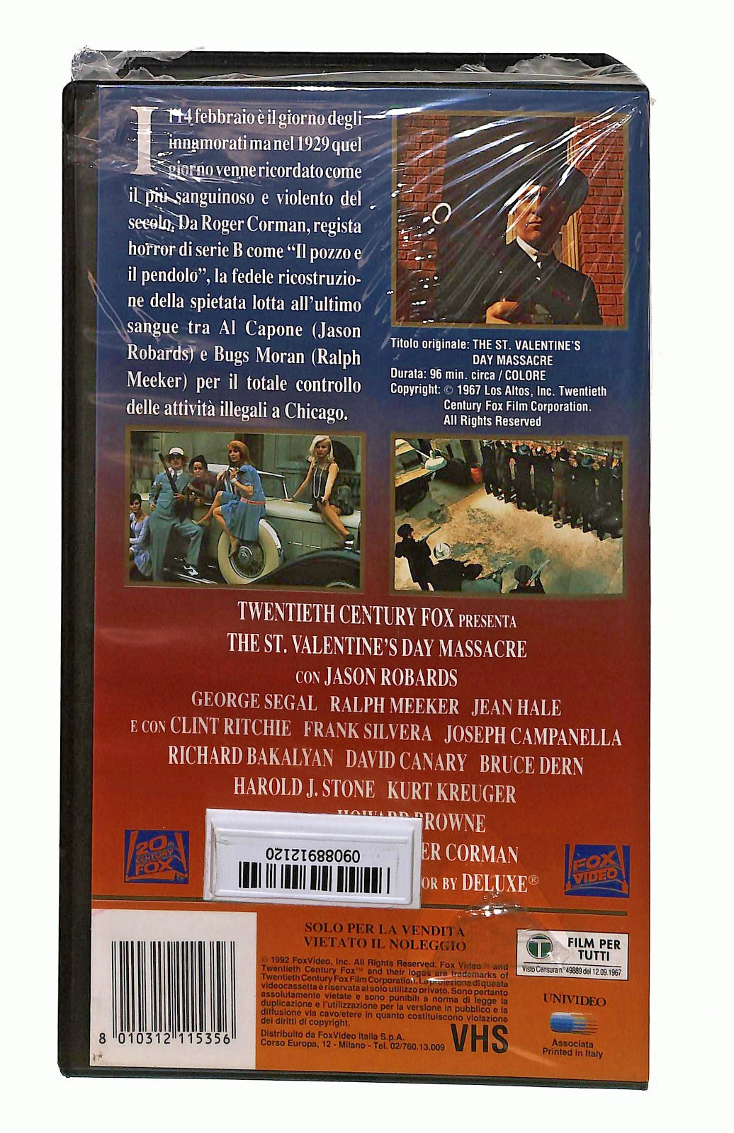 EBOND Il Massacro Del Giorno Di San Valentino Fox VHS VH002231