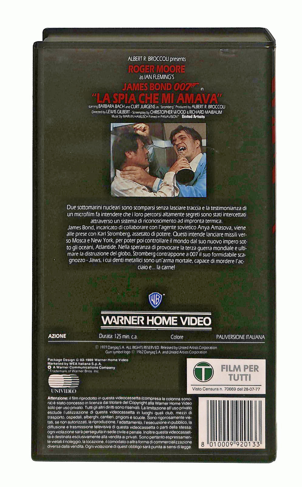 EBOND La Spia Che Mi Amava James Bond 007 Wb VHS VH002256