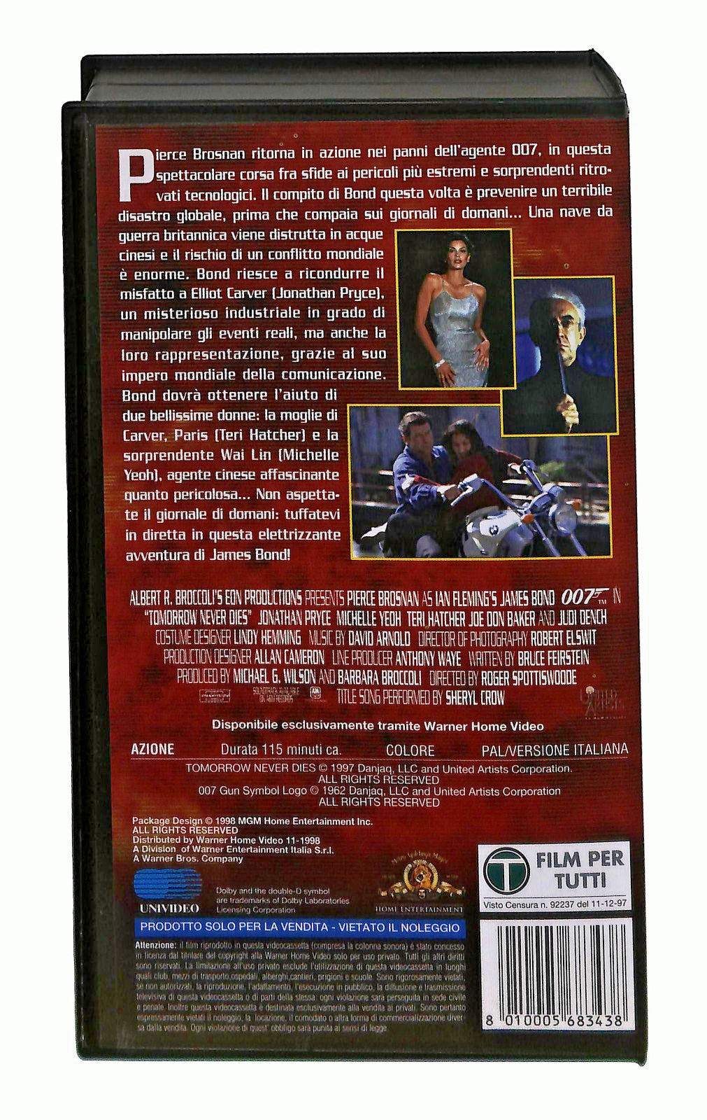EBOND Il Domani Non Muore Mai 007 Metro Goldwyn Mayer VHS VH002279