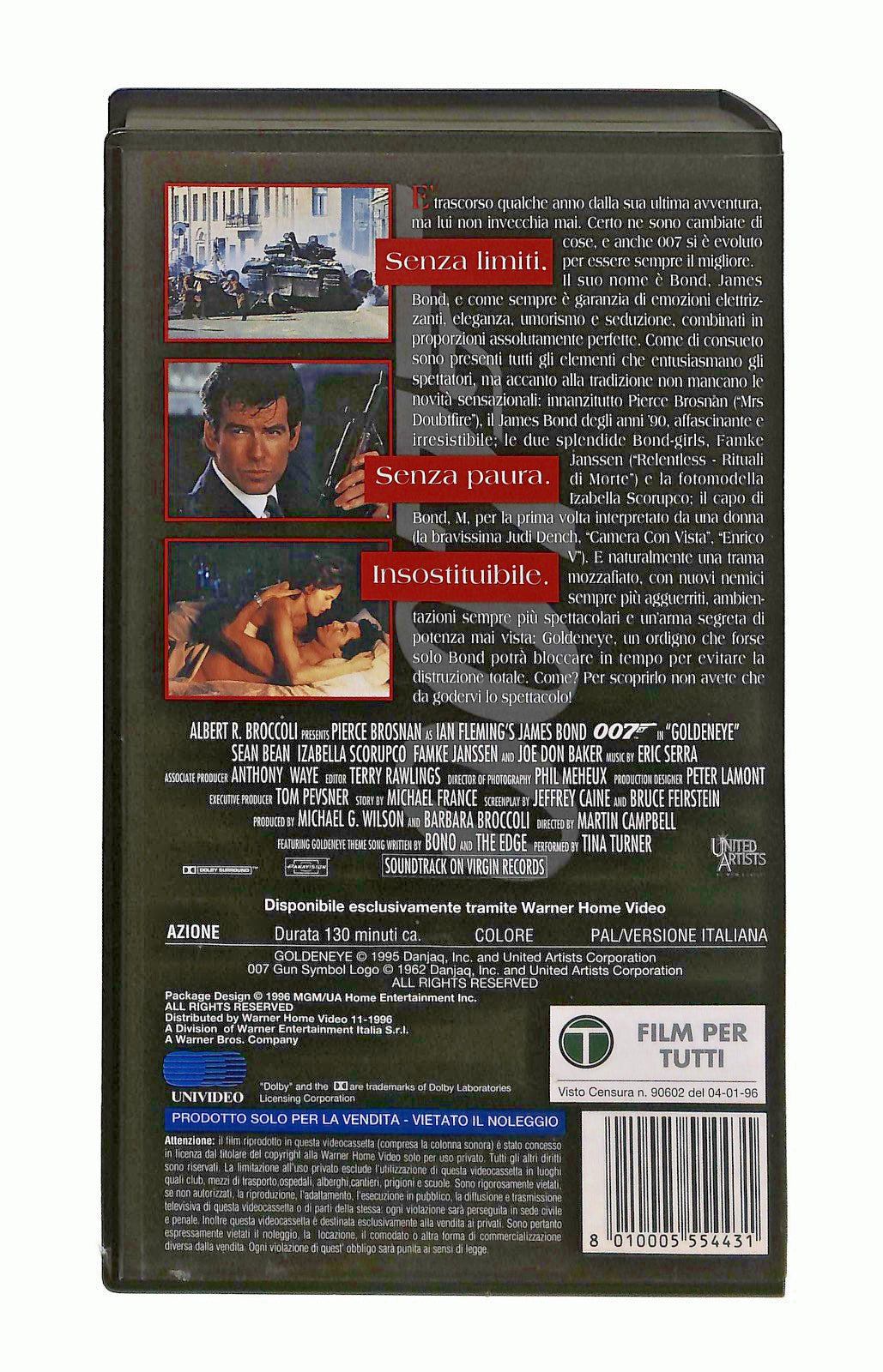 EBOND Goldeneye James Bond 007 Mgm Ua VHS VH002281