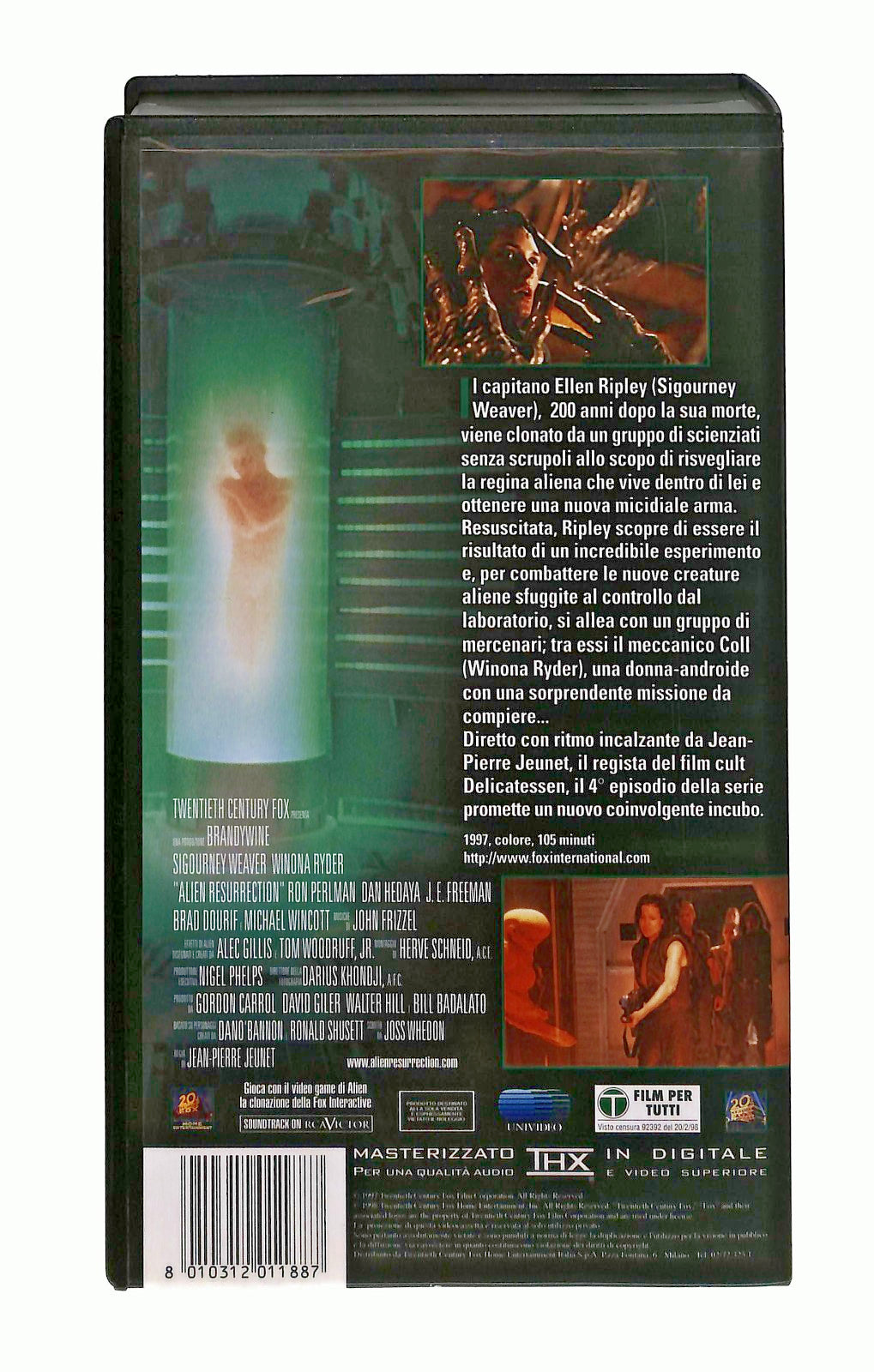 EBOND Alien La Clonazione Weaver Ryder Thx VHS VH002285