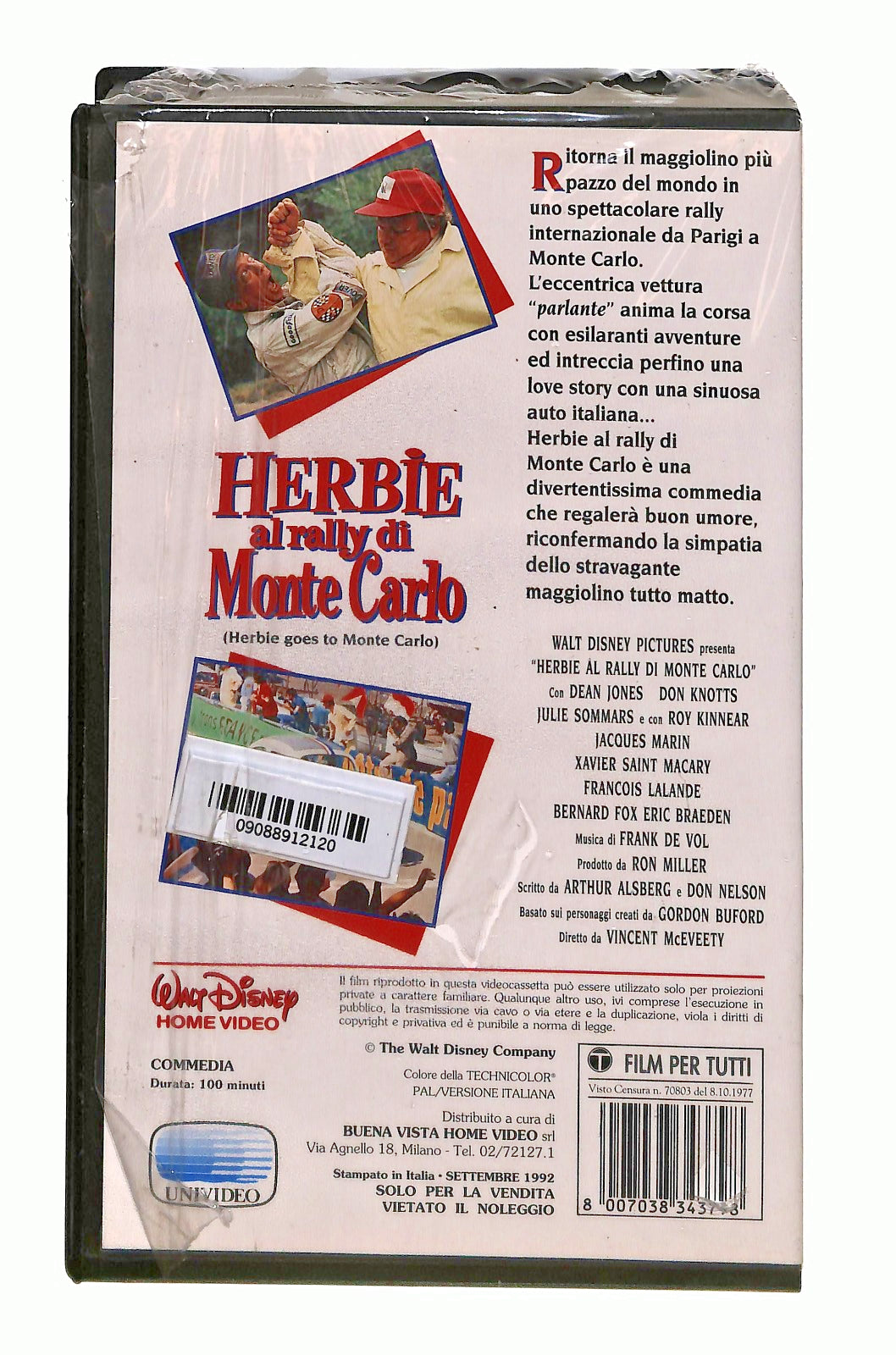 EBOND Herbie Al Really Di Monte Carlo Disney VHS VH002310