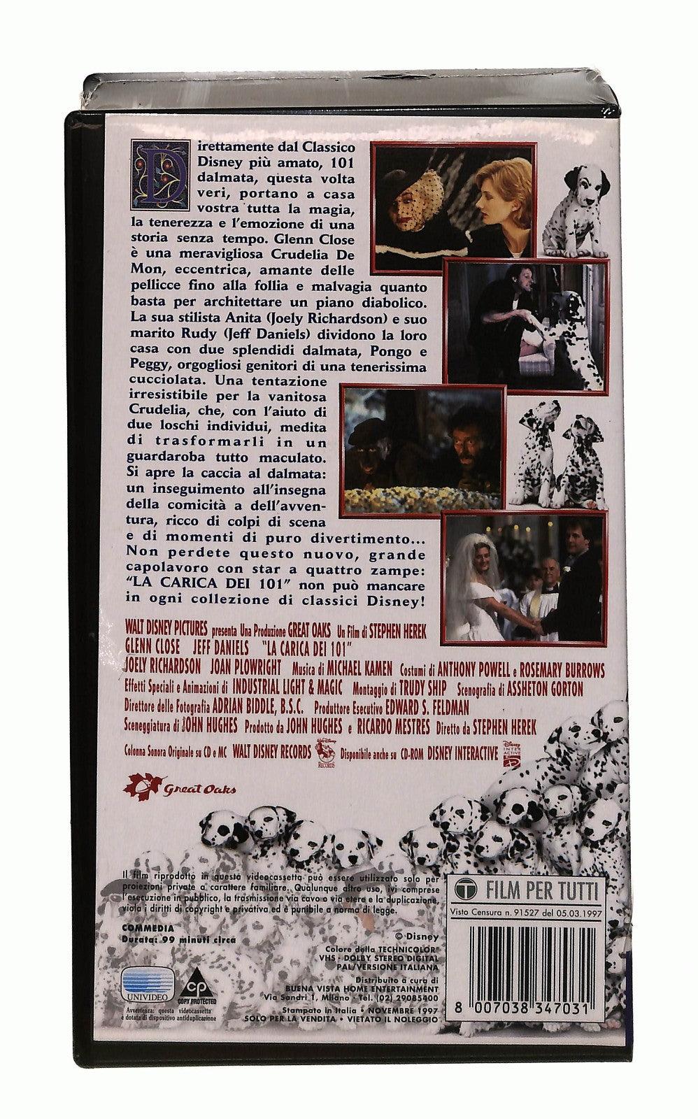 EBOND La Carica Dei 101 Glenn Close Walt Disney VHS VH002320
