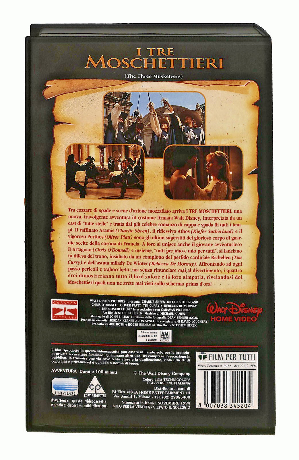 EBOND I Tre Moschettieri Disney VHS VH002327