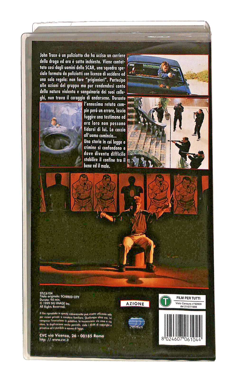 EBOND Scarred City Citta Sotto Assedio Carrere Baldwin Palminteri VHS VH002362