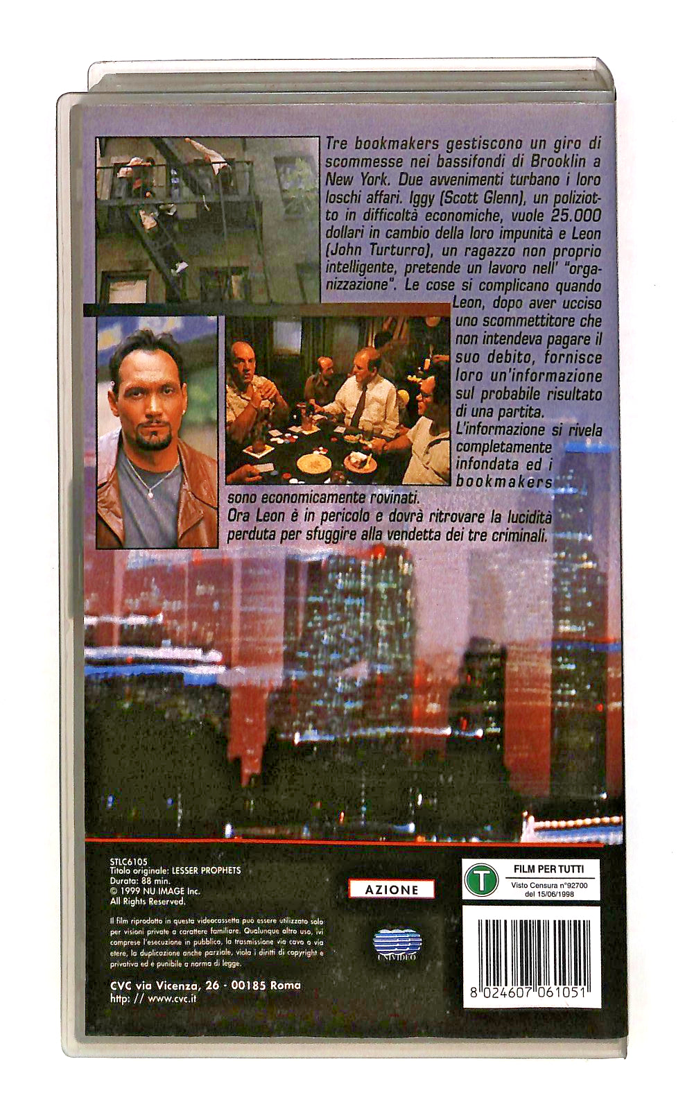 EBOND La Legge Della Violenza Nel Bronx Turturro Glenn Perkins VHS VH002371