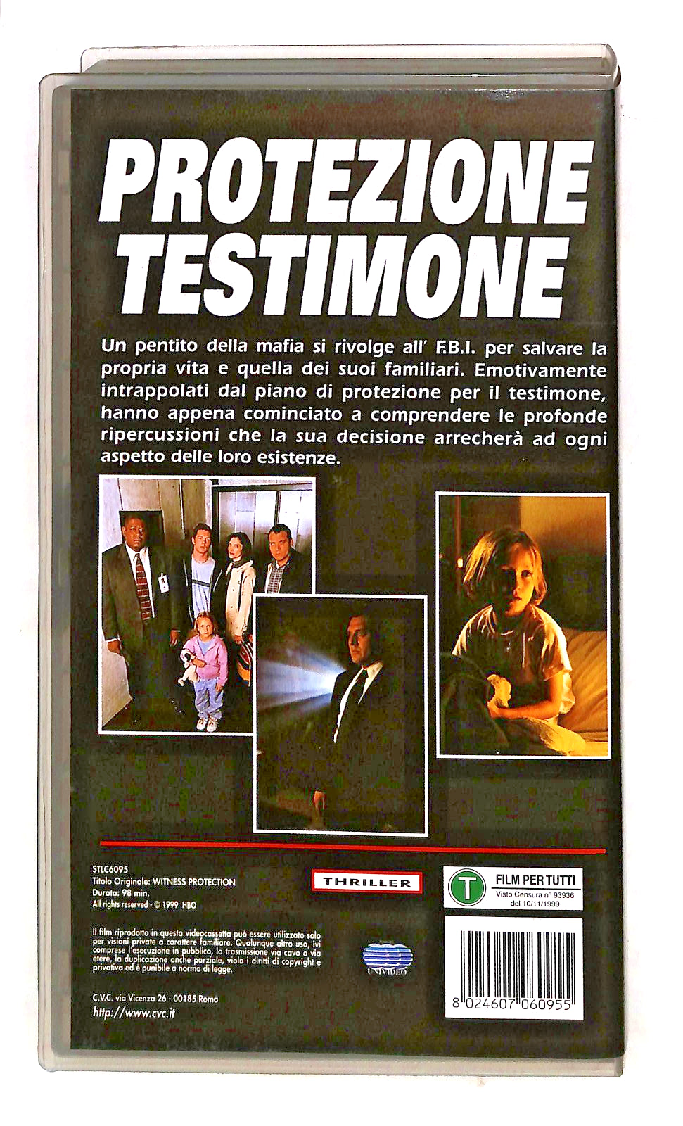 EBOND Protezione Testimone Whitaker Mastrantonio Cvc VHS VH002373
