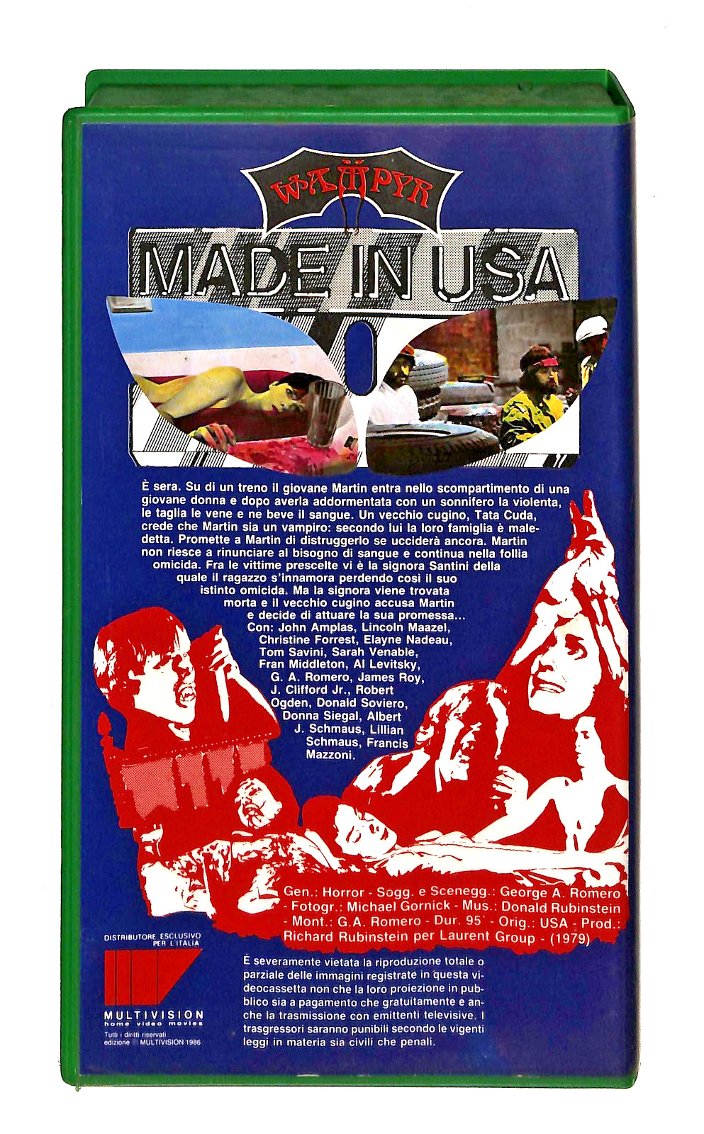 EBOND Martin Wampyr George A Romero s Multivision VHS VH002375