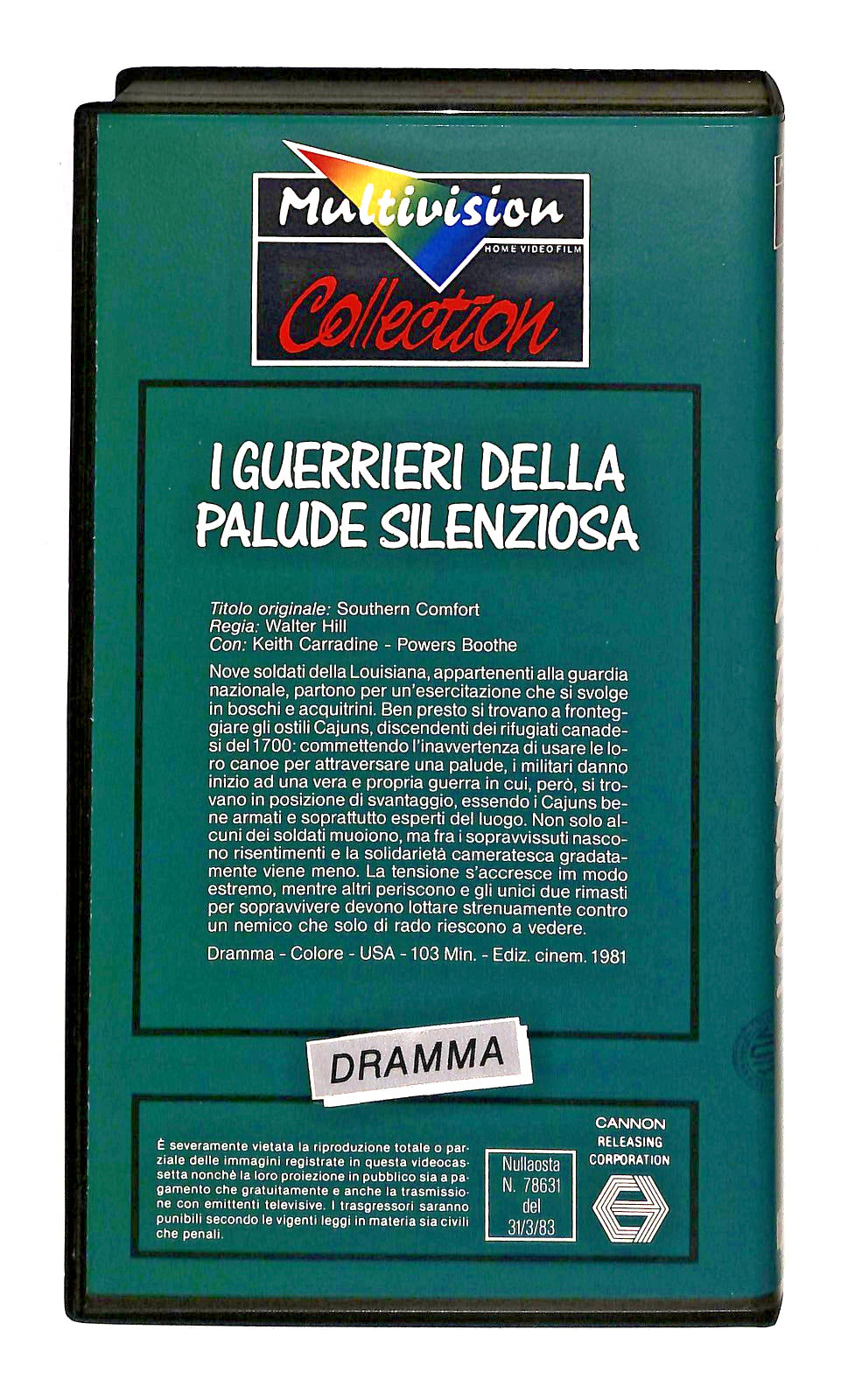 EBOND I Guerrieri Della Palude Silenziosa Walter Hill Multivision VHS VH002376